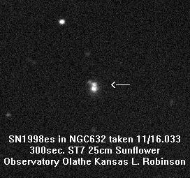 Supernova SN1998es - copy right Larry Robinson, Olathe, KS